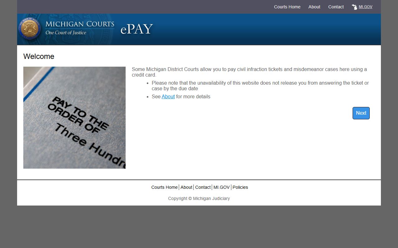 Gratiot County district court payment portal