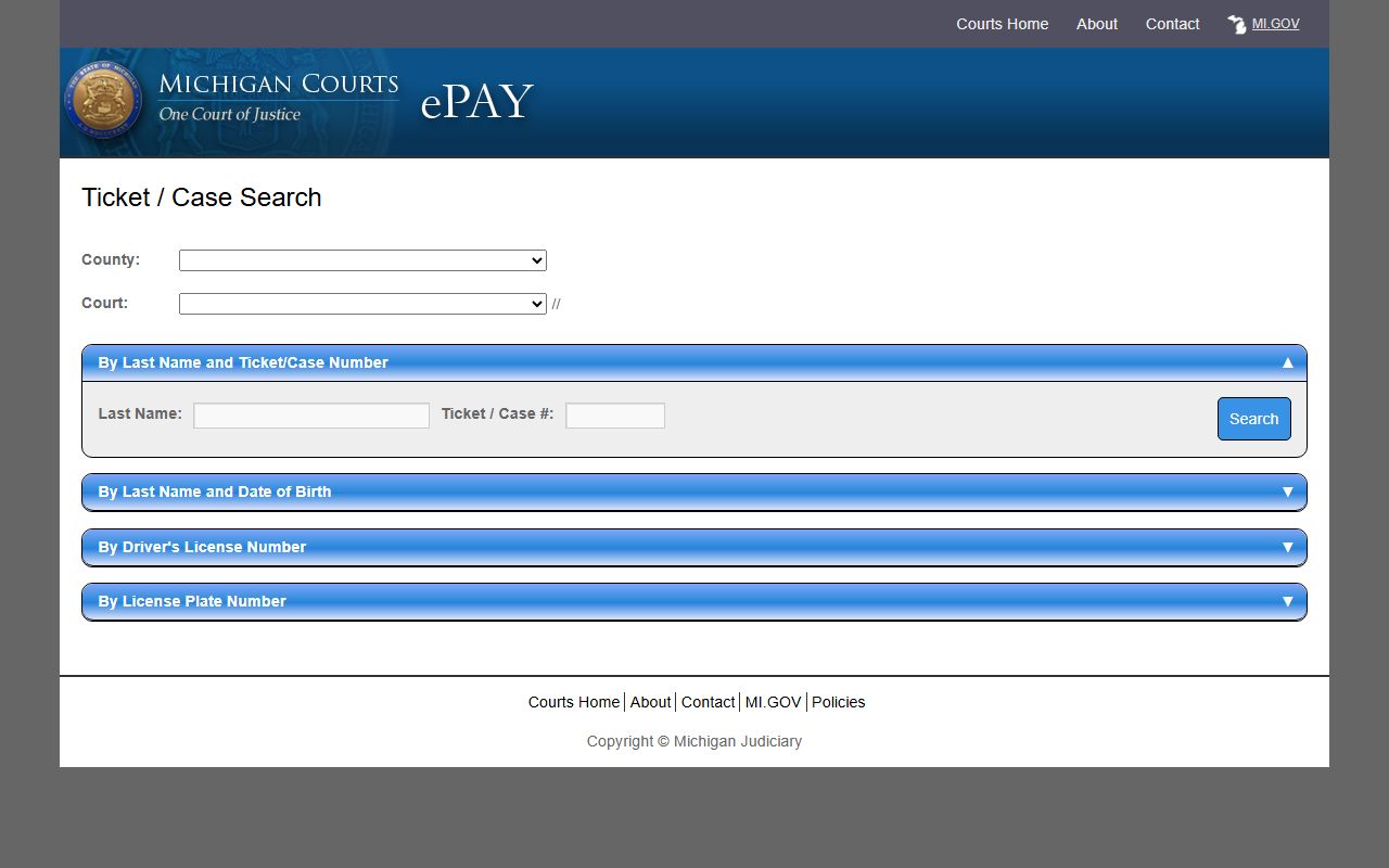 Gratiot County traffic court records