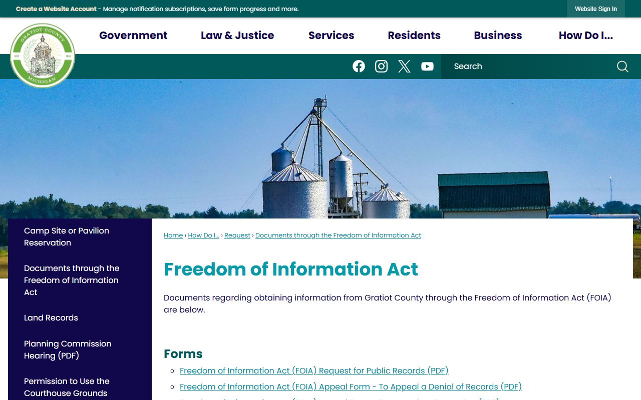 Gratiot County warrant records requested through the county FOIA process
